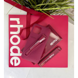 Чохол rhode lip Case Raspberry Jelly бордовий на iPhone 12 pro max з блиском 